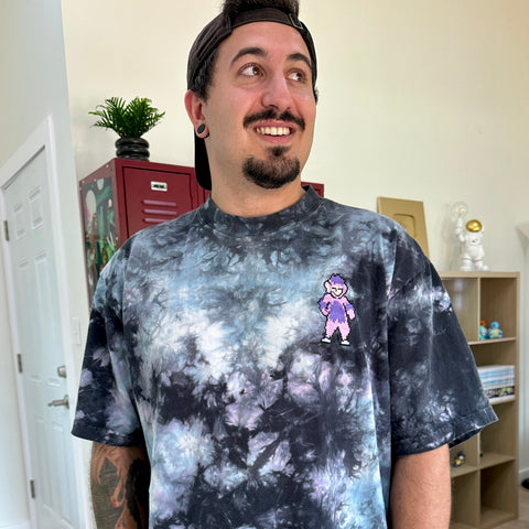 Oversized Tie-Dye Purple Dude